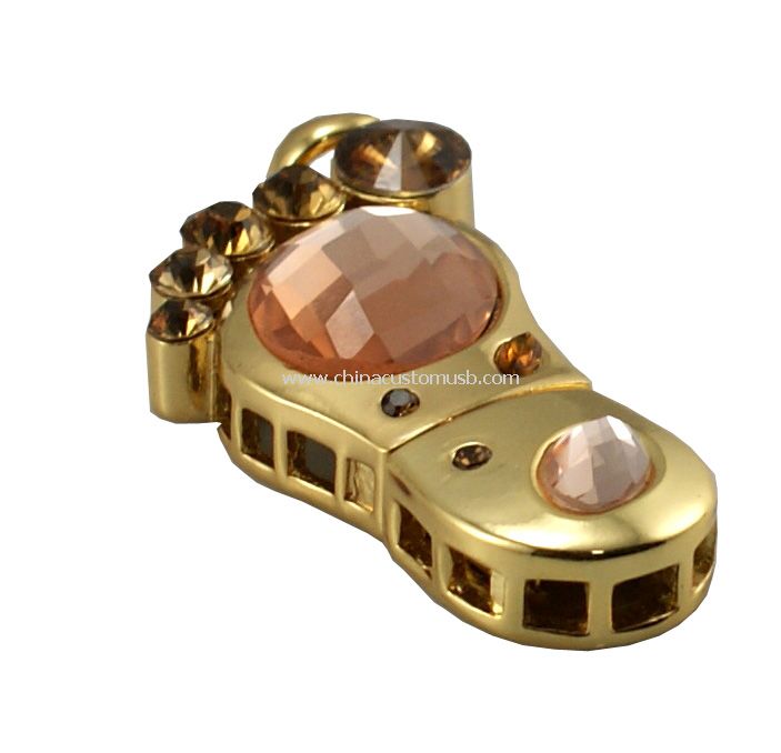 Pies forma joyas USB Flash Drive