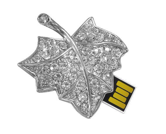 Maple Leaf forma joias USB Flash Drive