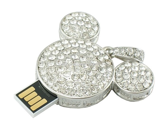 Mickey Mouse Shape Jewelry USB Flash Drive