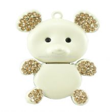 White Pig Shape Jewelry USB Flash Drive images