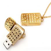 Perhiasan emas USB Flash Drive memori images