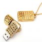 Gold Jewelry USB Flash Memory Drive small picture