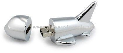 4GB 8GB 16GB Metallic Airplane USB Flash Drive