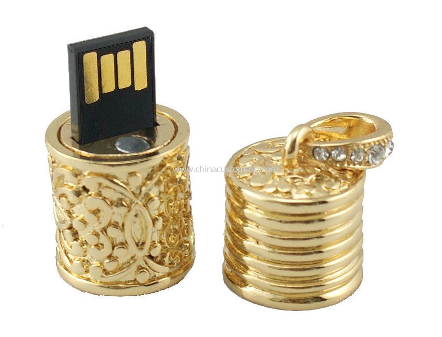 Золотые ювелирные изделия USB флэш-накопитель