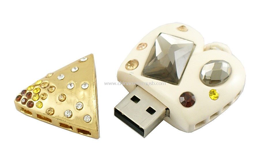 Ékszer USB villanás hajt-val Shinning gyémánt