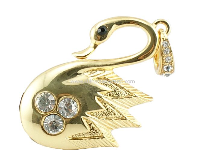 Cisne forma joyas USB Flash Drive