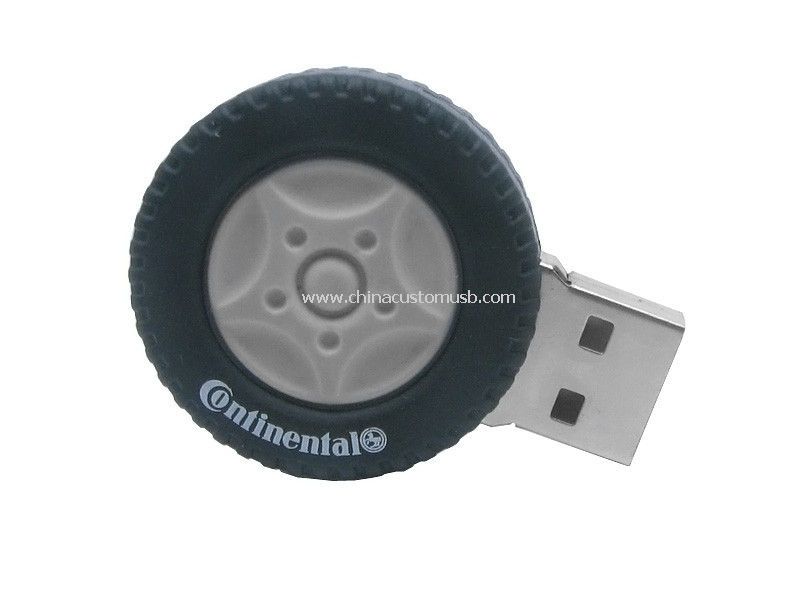 Dispositivo de armazenamento automóvel roda forma USB 2.0 memória Stick
