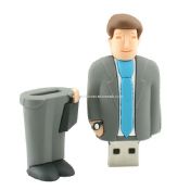 Business Man Shaped Customized USB Flash Drive images