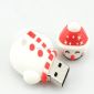 Muñeco de nieve blanco personalizado USB Flash Drive small picture