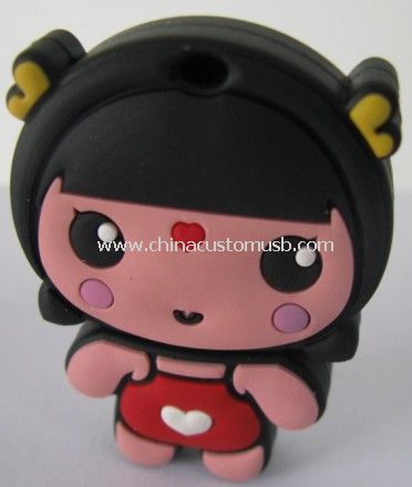 Cartoon in PVC USB Flash Drive