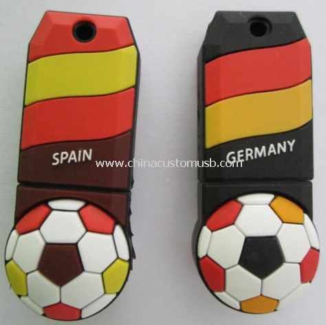 Sepak bola PVC USB Flash Drive