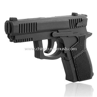 Pistola in gomma forma PVC USB Disk