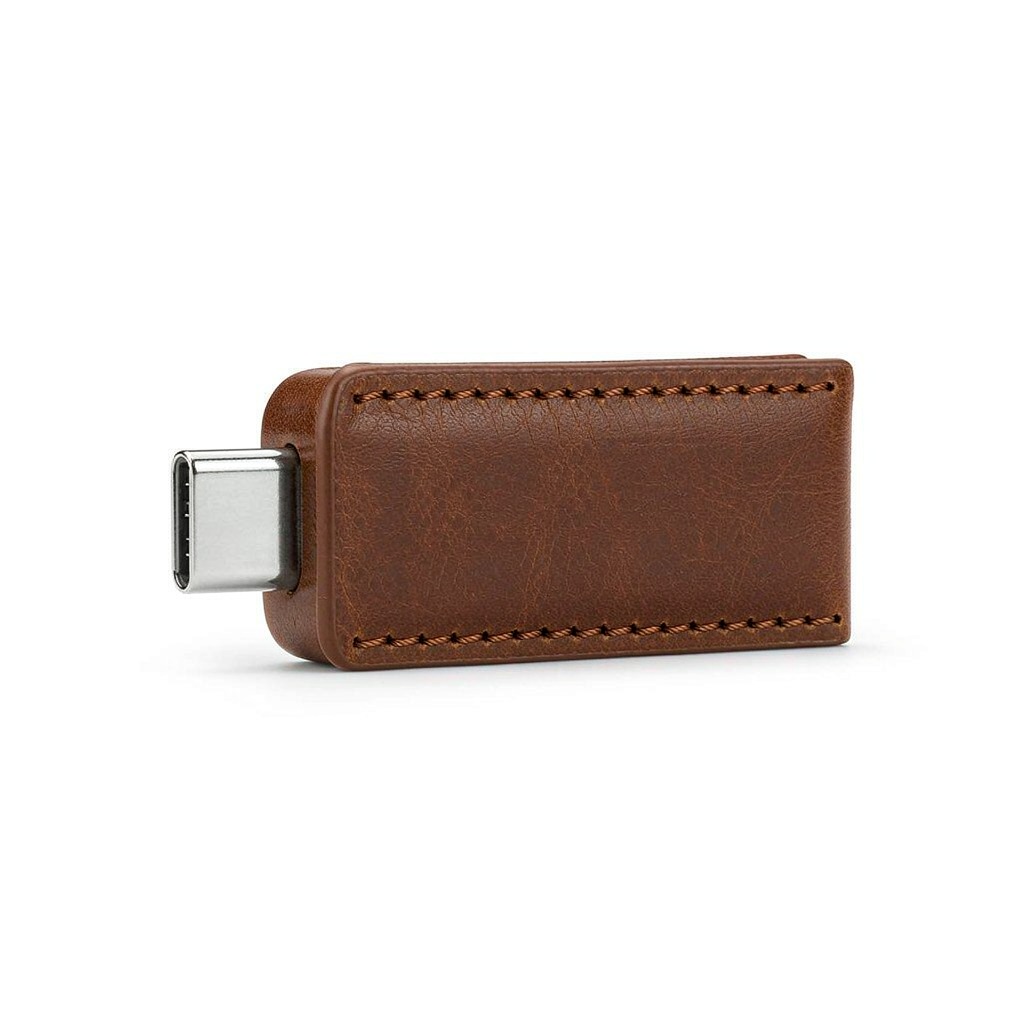 USB-C Flash Drive with Leather Wrap