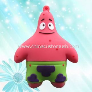 Disco do USB dos desenhos animados do PVC