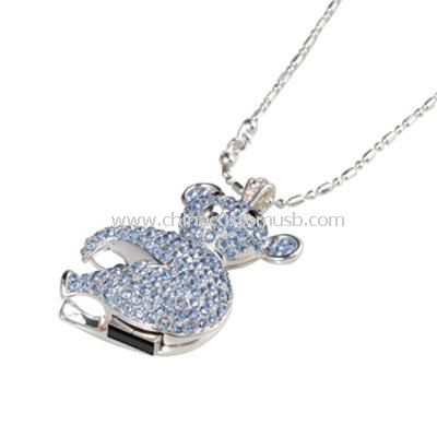 Bear crystal usb drive