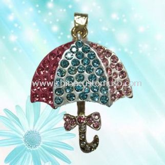 Jewelry Umbrella USB Flash Disk