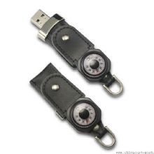 Leather USB Flash Drive with Compass images