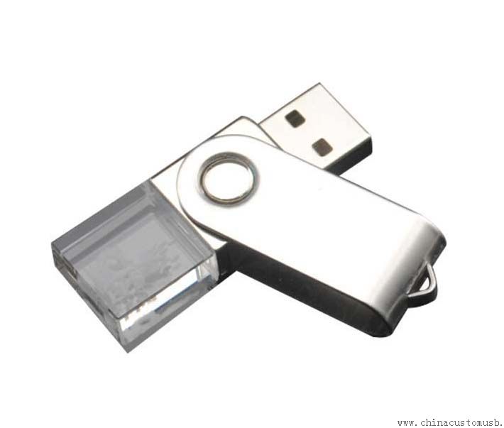 Disque instantané d'USB Crystal pivotant