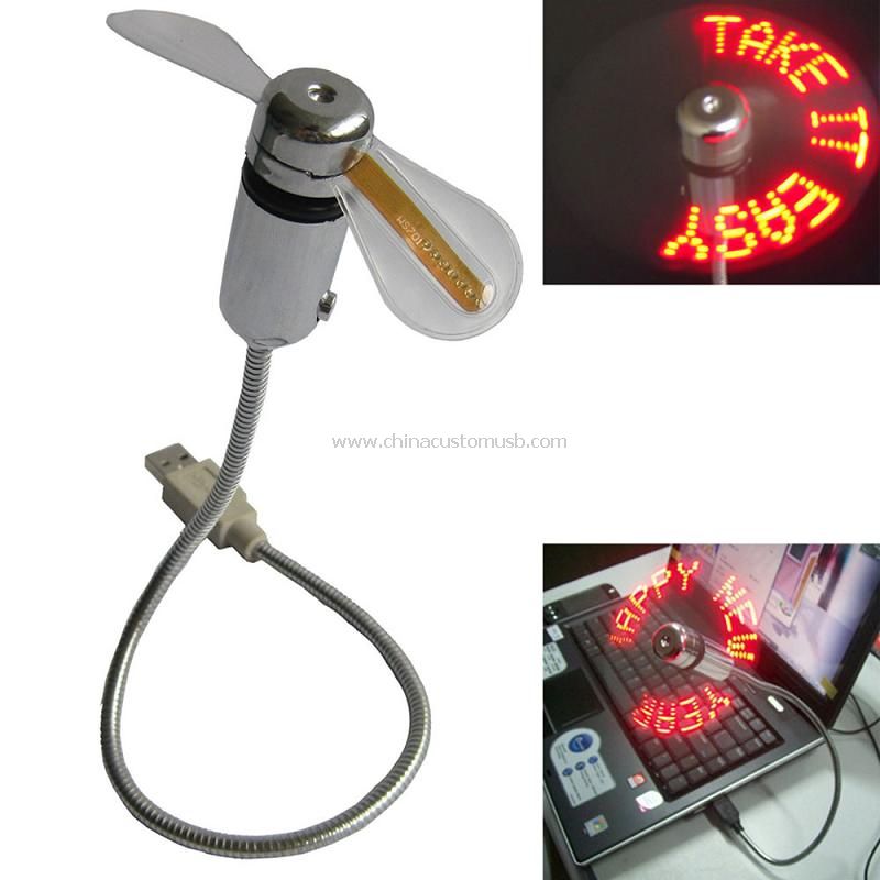 USB flash message fan