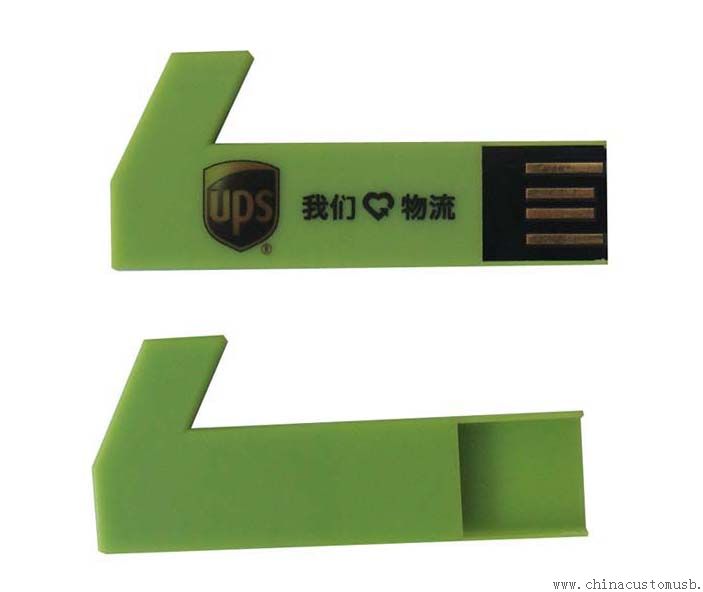 قرص USB الترويجية بلاستيكية سعة 2 جيجابايت