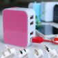 4 USB universal travel charger small picture