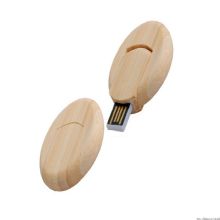Placa redonda de madeira Mini USB Flash Disk images
