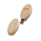Wooden Round Card Mini USB Flash Disk images