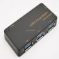 4-port transportabel USB 3,0 HUB small picture