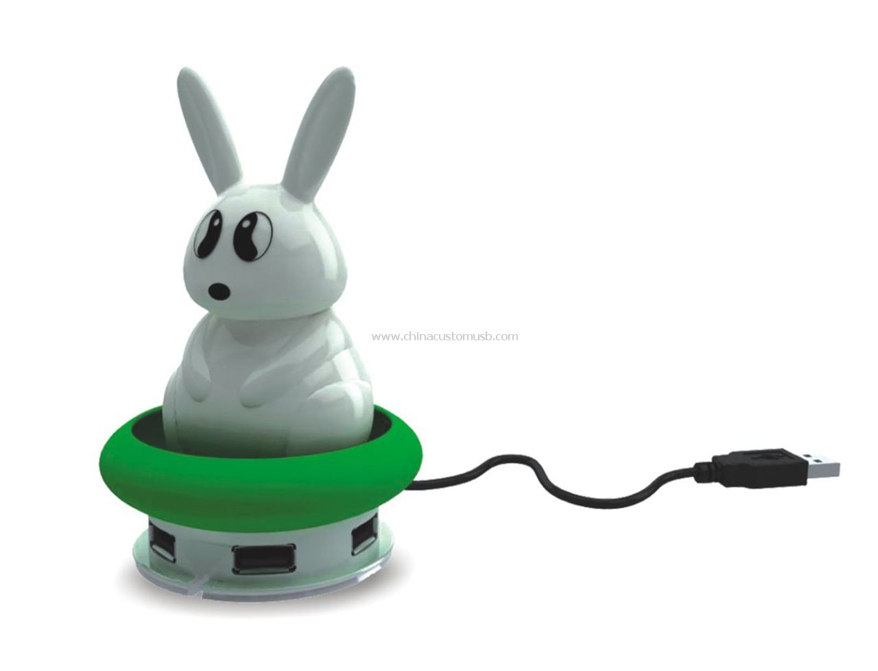 Ceramiczne królik koncentratora USB