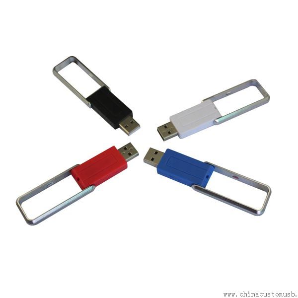 8GB Retractive USB birden parlamak yuvarlak yüzey
