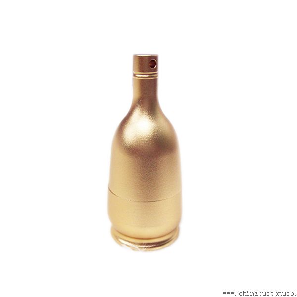 Aluminum Champagne Bottle USB Flash Disks