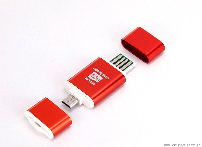 Moda OTG USB birden parlamak yuvarlak yüzey