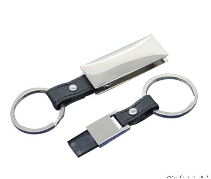 Deri USB birden parlamak yuvarlak yüzey