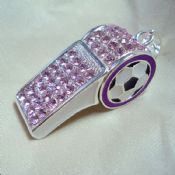 Diamond Whistle Shape Football USB Flash Drive images