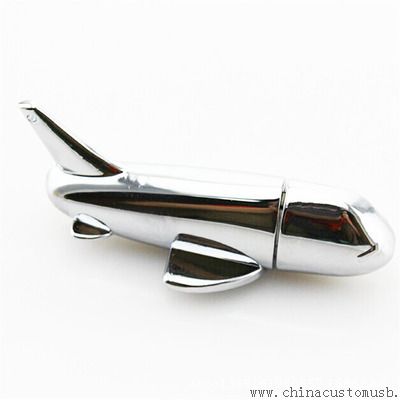 Metalowy samolot kształt dysku USB Flash