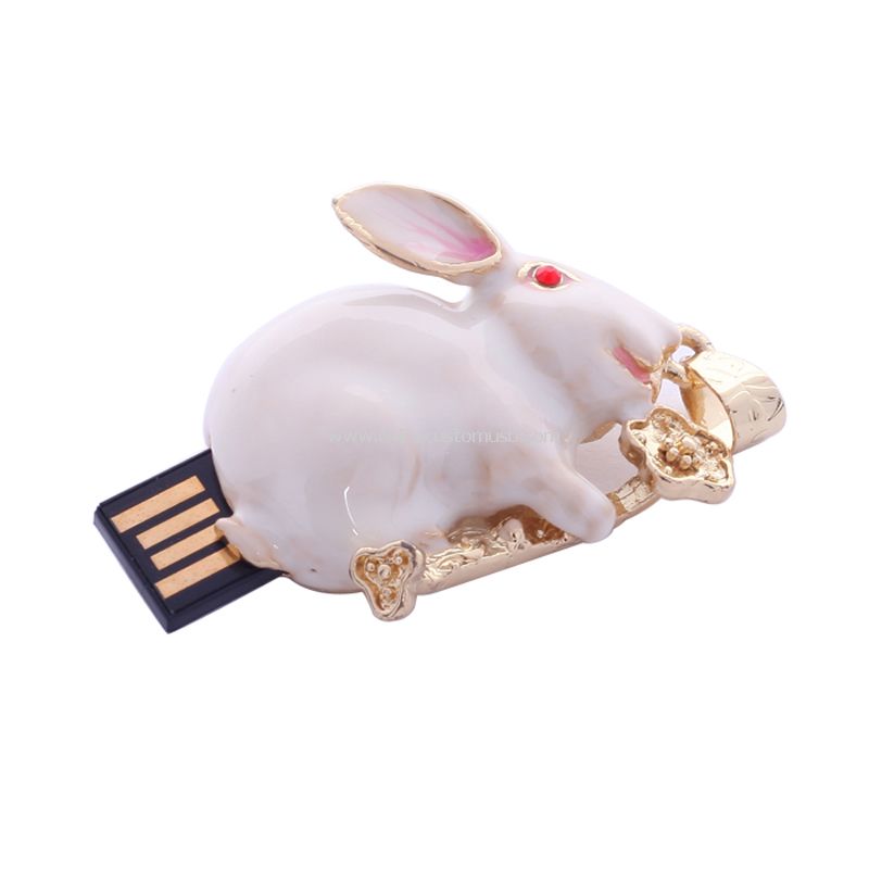 Królik Biżuteria dysku usb flash