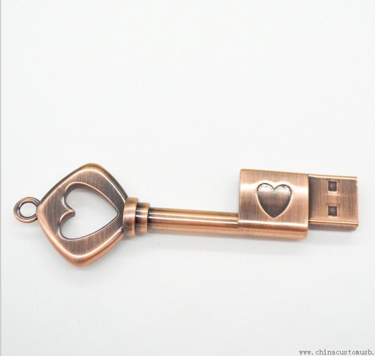 Super style cuivre créatif Slim USB Flash Disk