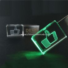 crystal USB flash drive with logo images
