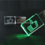 crystal USB flash drive with logo images