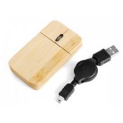 Wooden flat wired mouse images