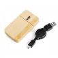 Wooden flat wired mouse small picture