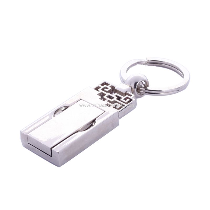 Mini Metal USB birden parlamak yuvarlak yüzey