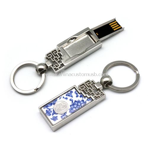Tradisjonell kinesisk stil keramiske USB glimtet kjøre