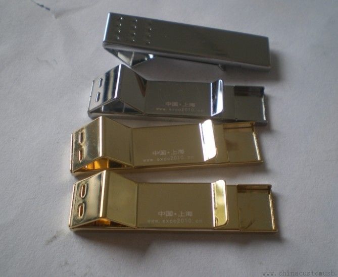 Fashion Metal Necktie Clip USB Flash Disk 32GB