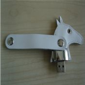 Cuero caballo forma un disco Flash USB images