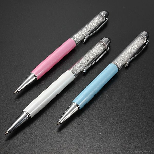 Crystal USB Flash Drive with Touch Screen Ballpoint Pen
