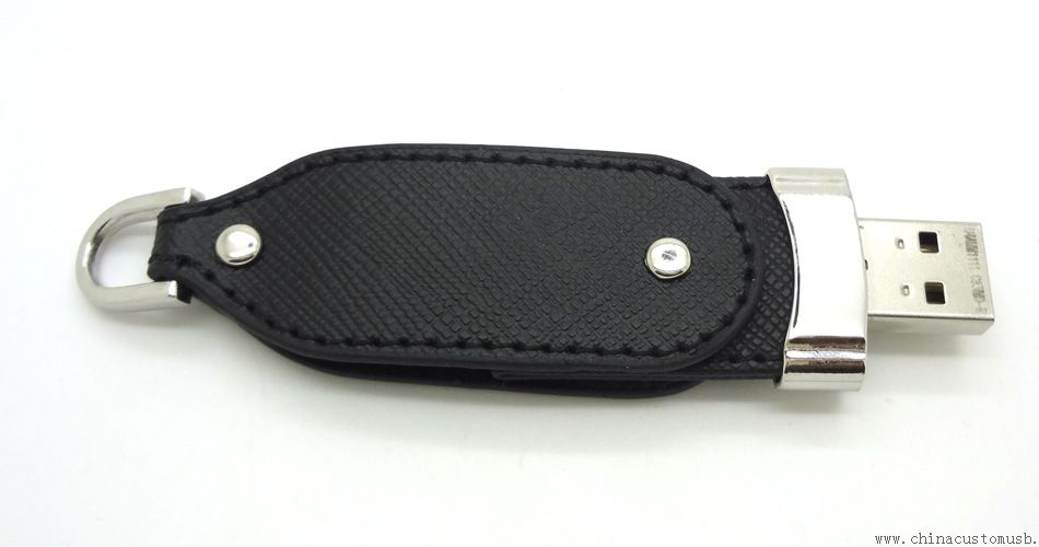 Leather USB Flash Disk with Key Holder
