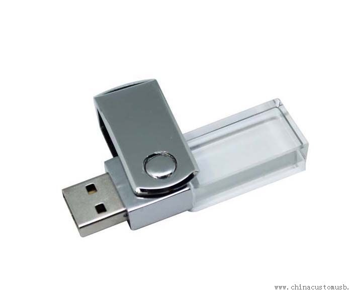 محرك فلاش USB كريستال دوارة