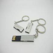 Mini Swivel USB Drive with Keychain images