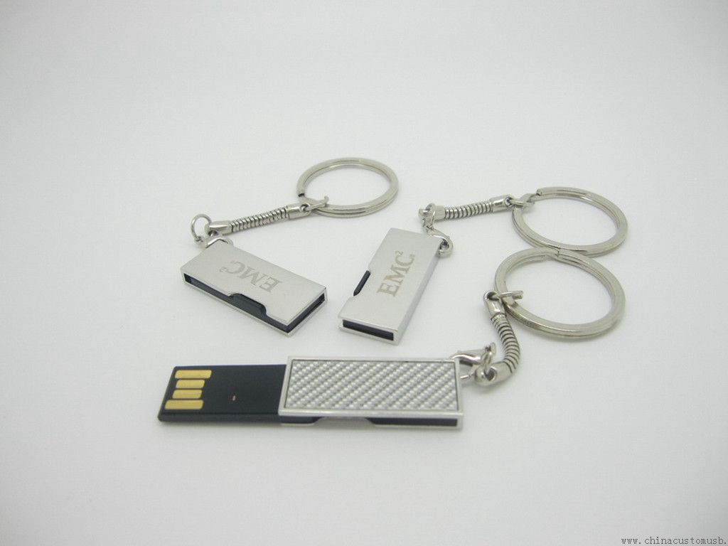 Mini Swivel USB-drev med nøglering
